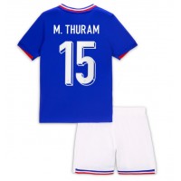 Maglia Calcio Francia Marcus Thuram #15 Prima Divisa Bambino Europei 2024 Manica Corta (+ pantaloncini)